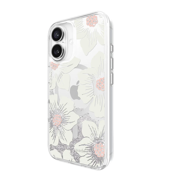 Чохол Kate Spade New York Liquid Glitter для iPhone 16 Hollyhock Floral (KS054600)