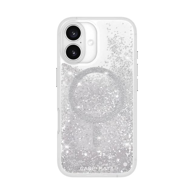 Чохол Case-Mate Waterfall для iPhone 16 Silver with MagSafe (CM054596)