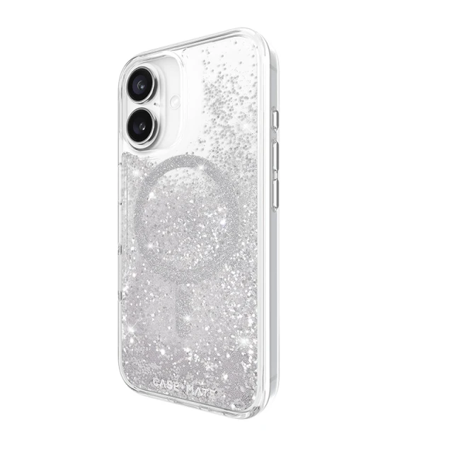Чохол Case-Mate Waterfall для iPhone 16 Silver with MagSafe (CM054596)