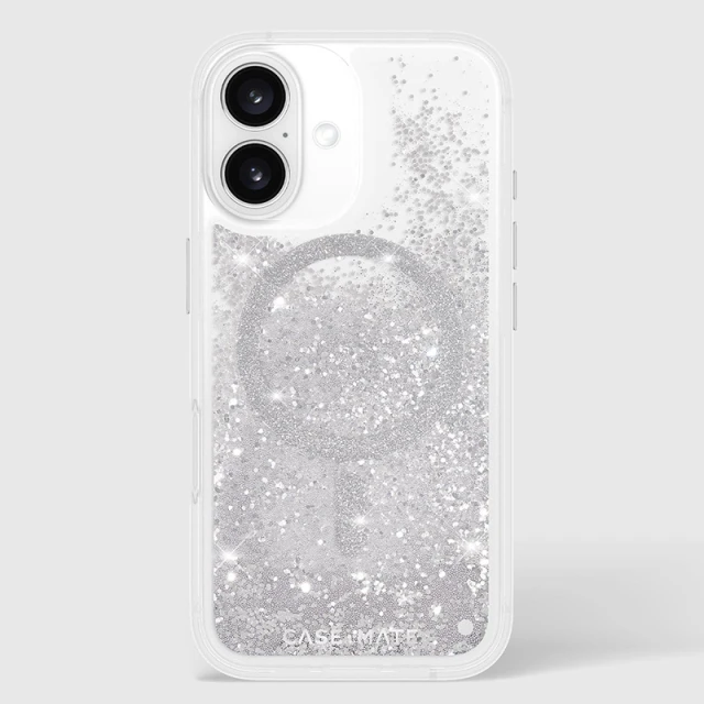 Чохол Case-Mate Waterfall для iPhone 16 Silver with MagSafe (CM054596)