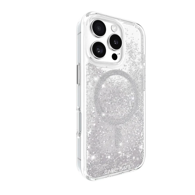 Чохол Case-Mate Waterfall для iPhone 16 Pro Silver with MagSafe (CM054602)