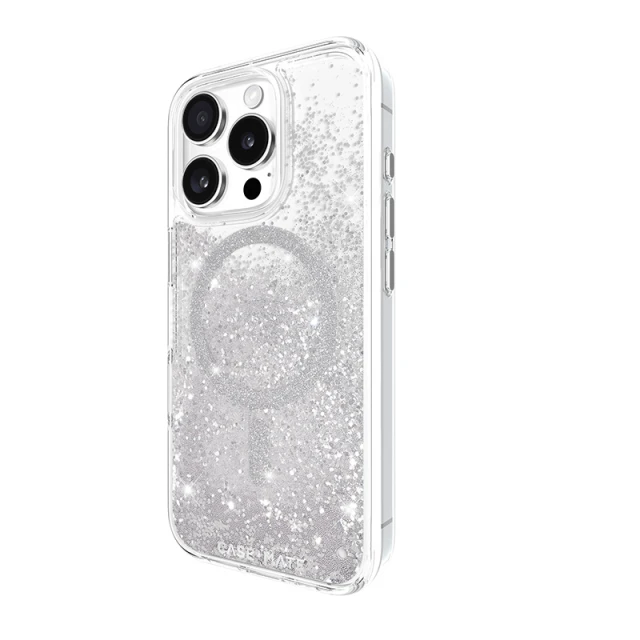 Чохол Case-Mate Waterfall для iPhone 16 Pro Silver with MagSafe (CM054602)