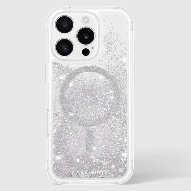 Чохол Case-Mate Waterfall для iPhone 16 Pro Silver with MagSafe (CM054602)