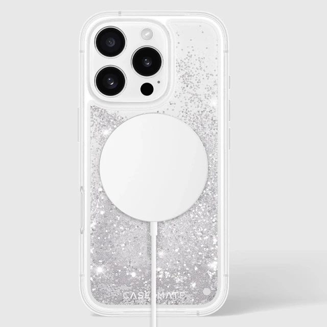Чохол Case-Mate Waterfall для iPhone 16 Pro Silver with MagSafe (CM054602)
