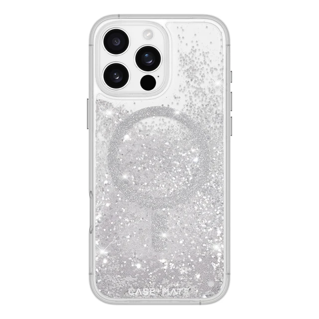 Чохол Case-Mate Waterfall для iPhone 16 Pro Max Silver with MagSafe (CM054612)
