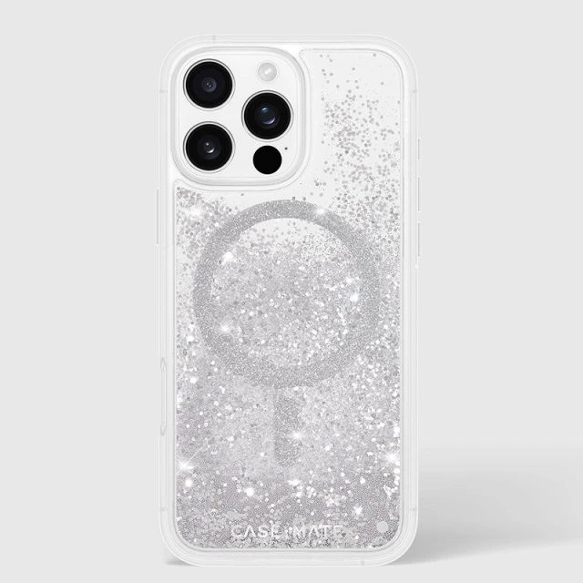 Чохол Case-Mate Waterfall для iPhone 16 Pro Max Silver with MagSafe (CM054612)