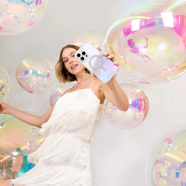 Чохол Case-Mate Karat для iPhone 16 Pro Holographic Soap Bubble with MagSafe (CM054716)