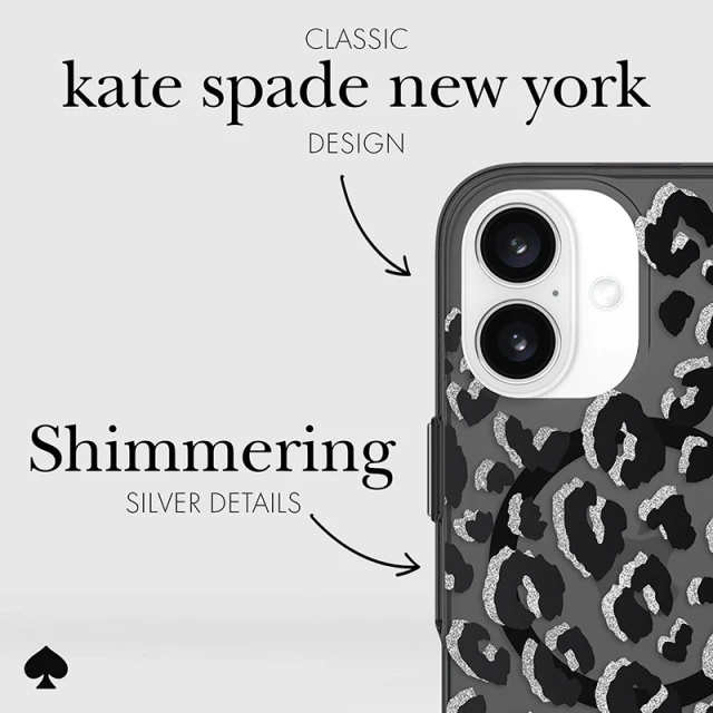 Чохол Kate Spade New York Protective для iPhone 16 City Leopard (KS055040)
