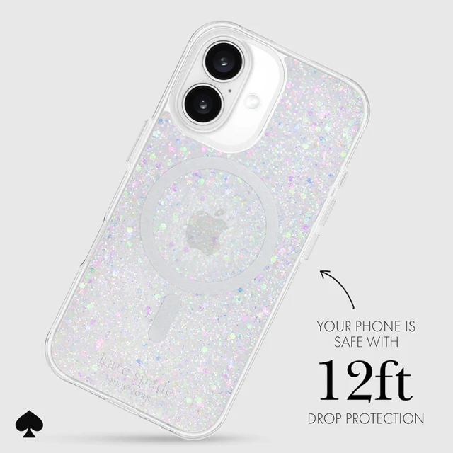 Чехол Kate Spade New York Protective для iPhone 16 Chunky Glitter (KS054948)