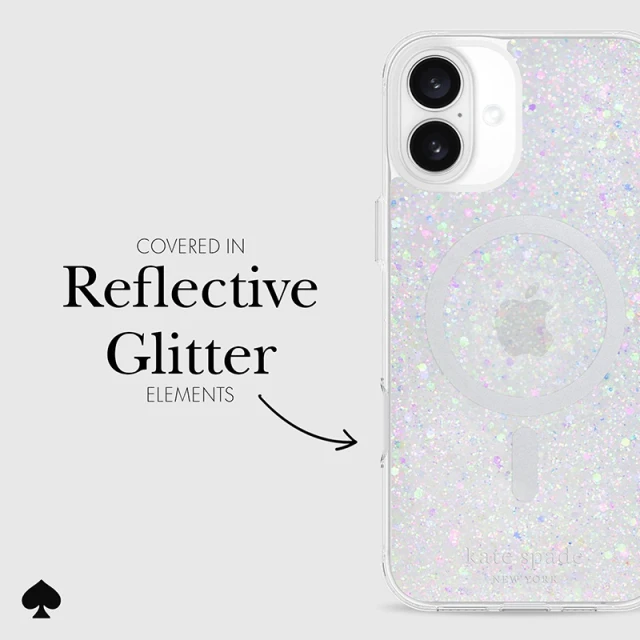 Чохол Kate Spade New York Protective для iPhone 16 Plus Chunky Glitter (KS054952)