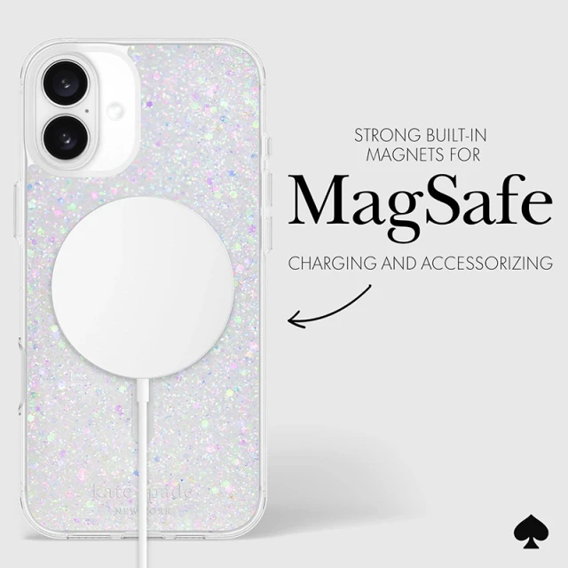 Чохол Kate Spade New York Protective для iPhone 16 Plus Chunky Glitter (KS054952)