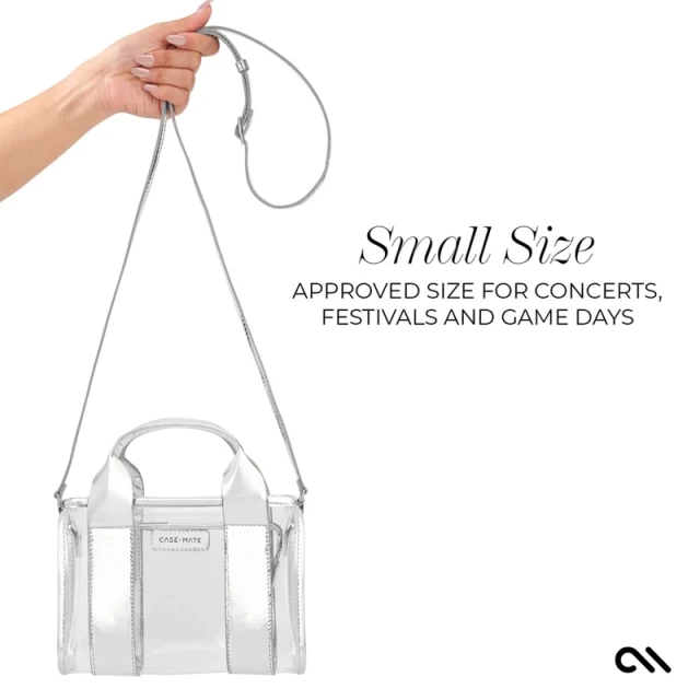 Сумка Case-Mate Micro Tote Bag водонепроникна Silver Chrome/Clear (CM056472)