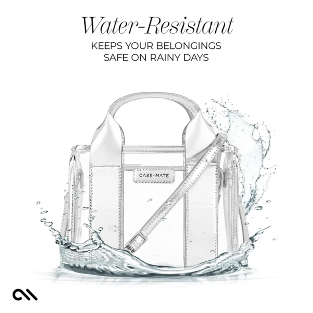 Сумка Case-Mate Micro Tote Bag водонепроникна Silver Chrome/Clear (CM056472)