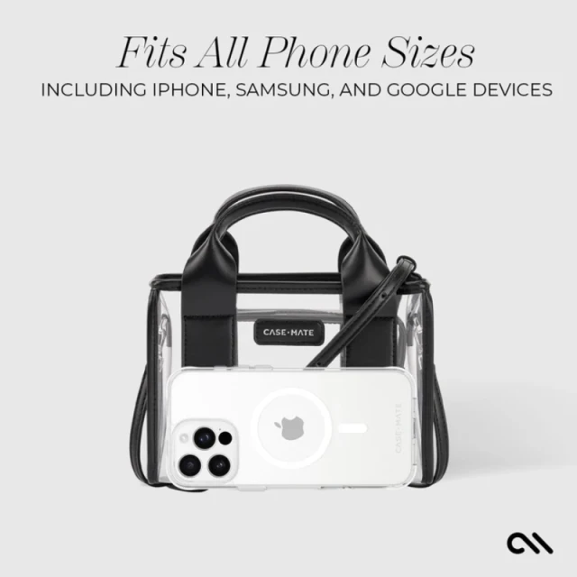 Сумка Case-Mate Micro Tote Bag водонепроникна Midnight Black/Clear (CM056474)