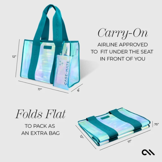 Сумка Case-Mate Large Travel Tote Bag водонепроникна Emerald Blue Soap Bubble (CM056606)