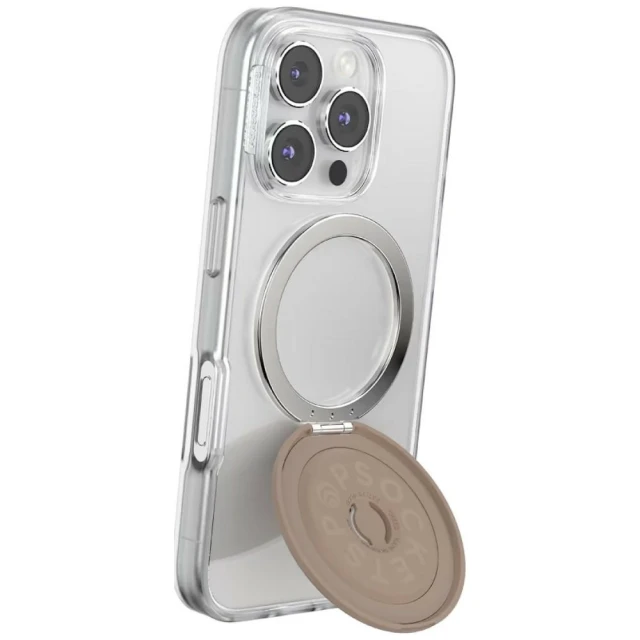 Тримач PopSockets Kick-Out Grip Latte Beige (807625)
