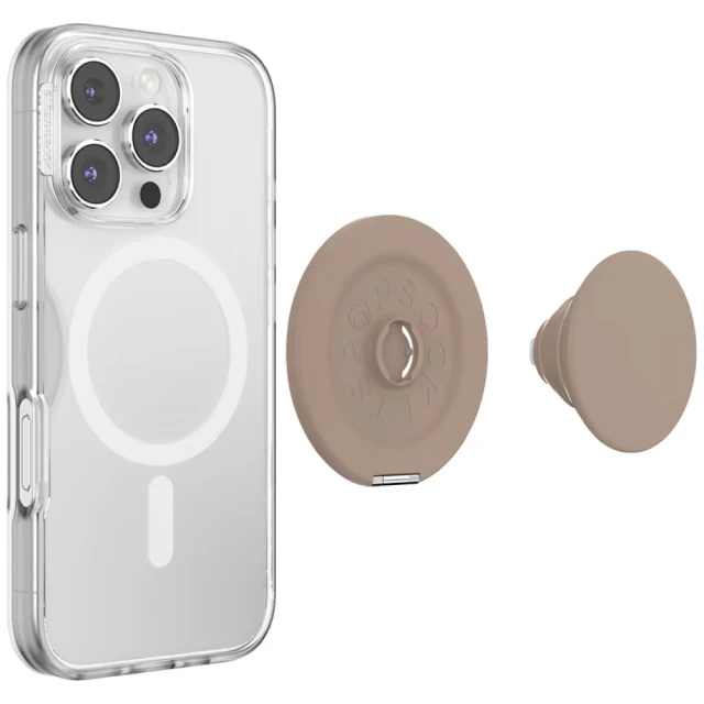 Тримач PopSockets Kick-Out Grip Latte Beige (807625)