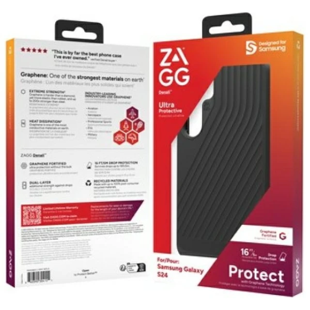 Чехол ZAGG Denali для Samsung Galaxy S24 Black (702313623)