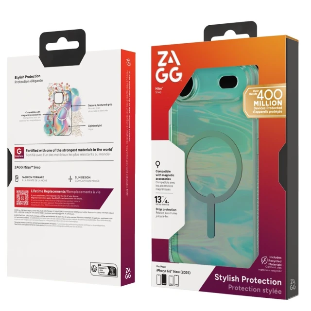 Чохол ZAGG Milan Snap для iPhone Air Multicolor with MagSafe (702319009)