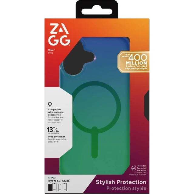 Чохол ZAGG Milan Snap для iPhone 17 Multicolor with MagSafe (702319012)