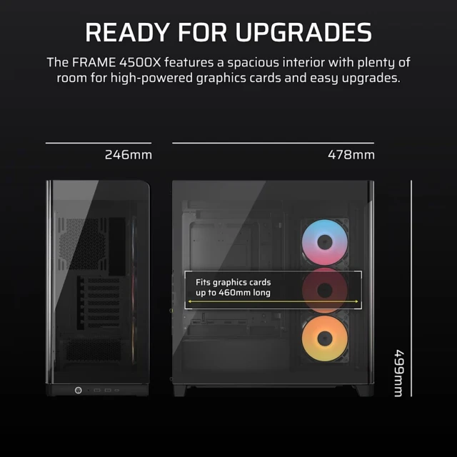 Корпус Corsair 4500X RS-R ARGB Tempered Glass Mid-Tower Black (840440402770)
