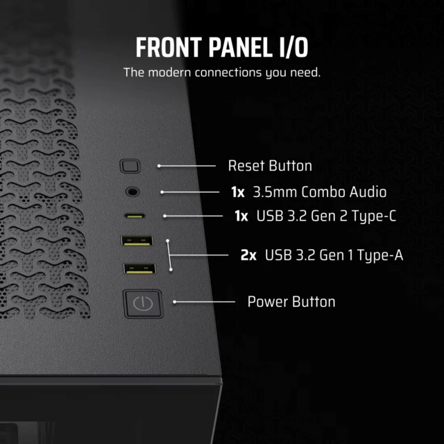 Корпус Corsair 3500X LXR LINK Tempered Glass Mid-Tower Black (840440407119)