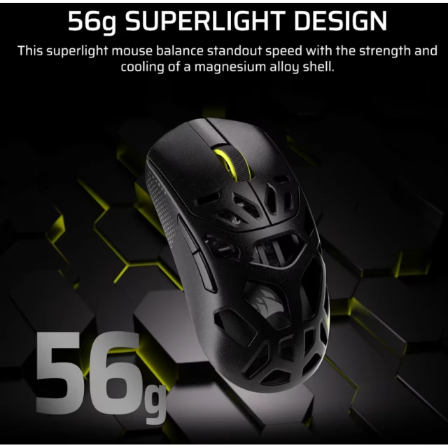 Миша Corsair SABRE V2 PRO бездротова / дротова ігрова 2.4 GHz Bluetooth USB-C Black (840440498209)