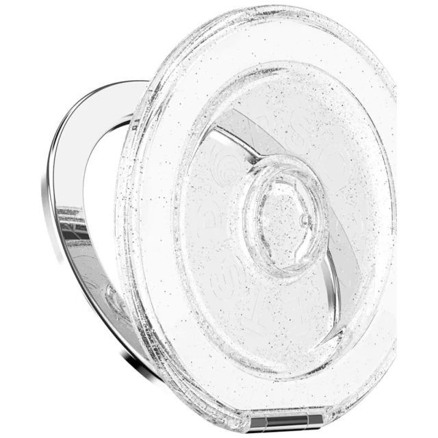 Держатель Popsockets Kick-Out Grip Glitter Clear (809341)