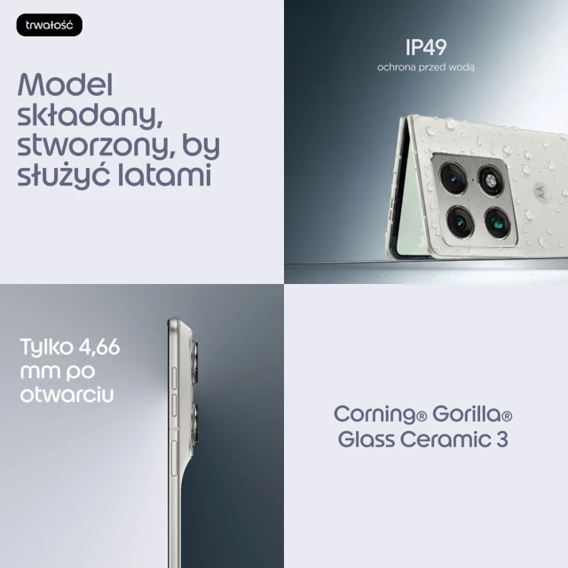 Смартфон Motorola Razr Fold 16/512GB 5G Lily White (840493610849)