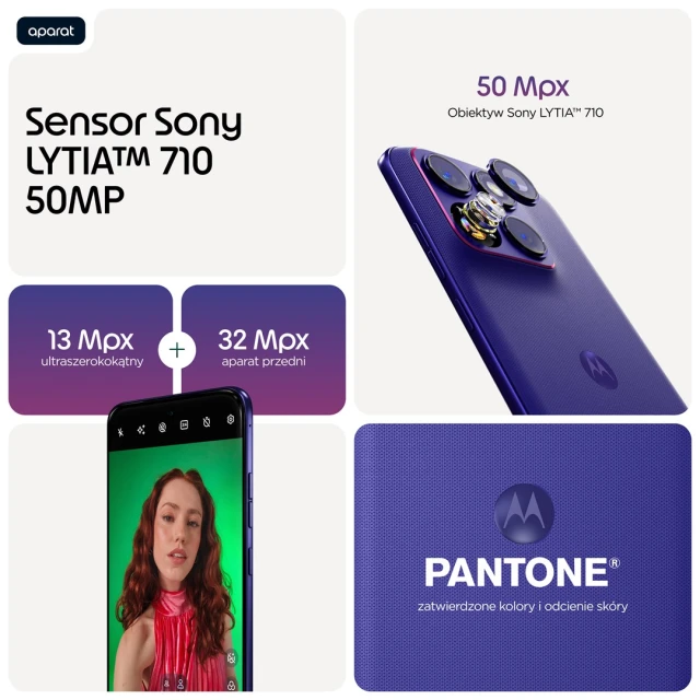 Смартфон Motorola Edge 70 Fusion 5G 8/256GB Orient Blue (840493611211)