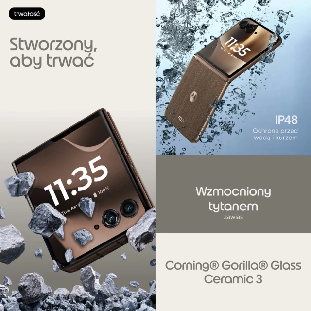 Смартфон Motorola Razr 70 Ultra 16/512GB 5G Cocoa (840493612782)