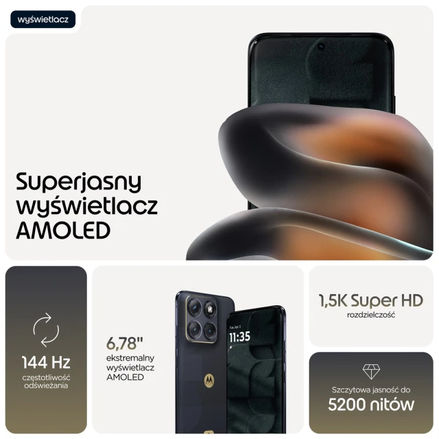 Смартфон Motorola Edge 70 Fusion 5G 8/256GB Silhouette (840493622002)