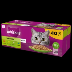 Влажный корм для кошек Whiskas микс вкусов в желе 40 шт x 85 г (8410136026294)