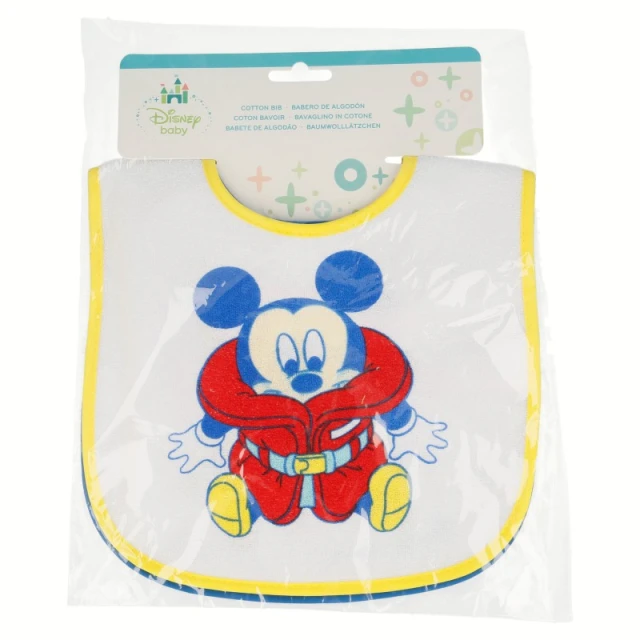 Слинявчик Mickey Mouse на липучці 2шт (39831)