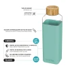 Пляшка для води Quokka Storm скляна 700 ml Teal (40024)