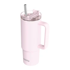 Термокубок Quokka Stream 950 мл зі соломинкою Light Pink (40037)