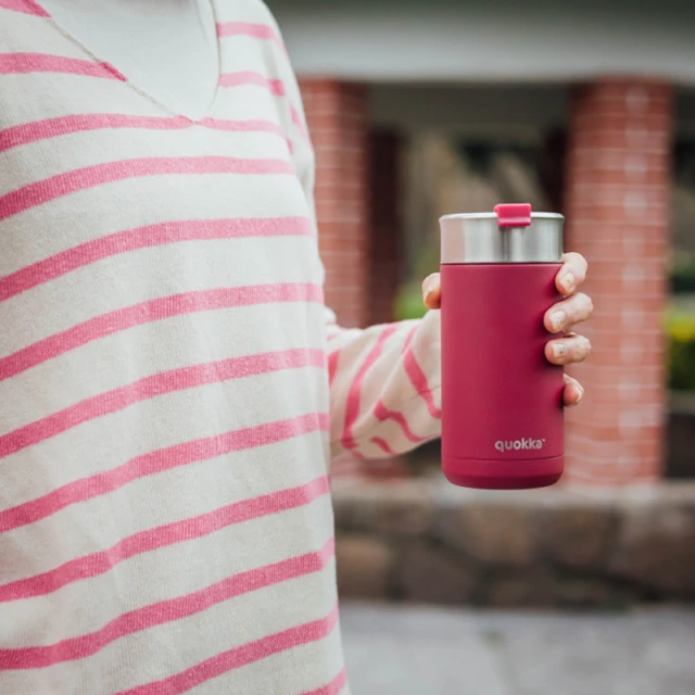 Термокубок Quokka Boost Coffee зі сталі нержавіючої 400 ml Maroon (40076)
