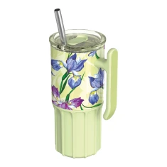 Термокухель Quokka Umi 720 мл зі соломинкою Green Tea (40089)