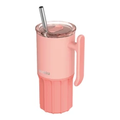 Термокружка Quokka Umi 720 мл со соломкой Pink (40093)