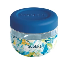 Контейнер для їжі Quokka Bubble Food Jar 500мл Blue Peonies (40124)