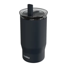 Термокружка Quokka Mist 720 ml зі соломинкою Black (40138)