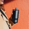 Термокружка Quokka Mist 720 ml зі соломинкою Black (40138)