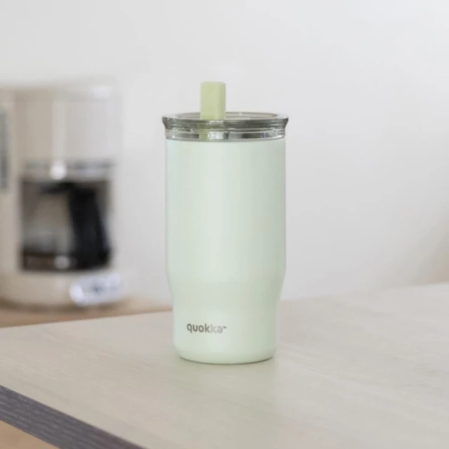Термокубок Quokka Mist 720 ml зі соломинкою Pastel Green (40139)