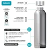 Термобутилка Quokka Solid Kids 330 мл зі стропом Zebras (40147)