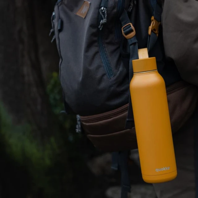 Термобутилка Quokka Solid With Strap 630 мл Yellow (40173)