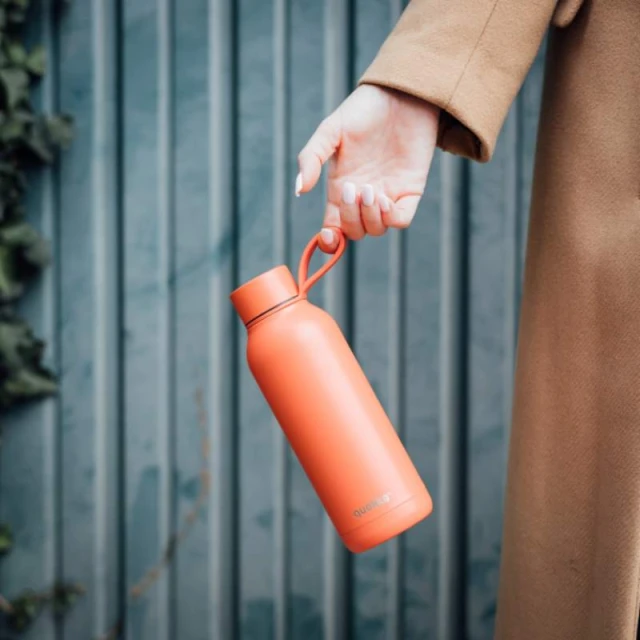 Термобутилка Quokka Solid With Strap 510 мл Orange (40187)