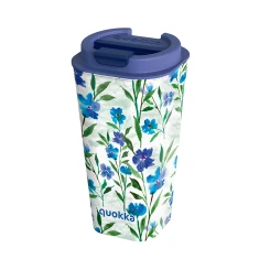 Кухок Quokka Vaso Cafe подвійні стінки 450 мл Ditsy Bloom (40221)