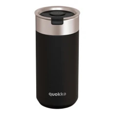 Термокухоль Quokka Boost Coffee Tumbler зі сталі з заварником 400 мл Carbon Black (41378)