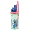 Кружка Disney Stitch с соломинкой и фигуркой 3D 360ml Flowers (74869)