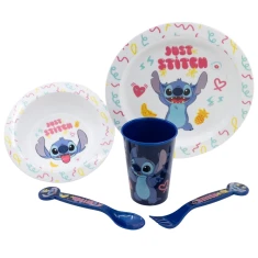 Набір посуду для мікрохвилі Disney Stitch Palms 5 шт